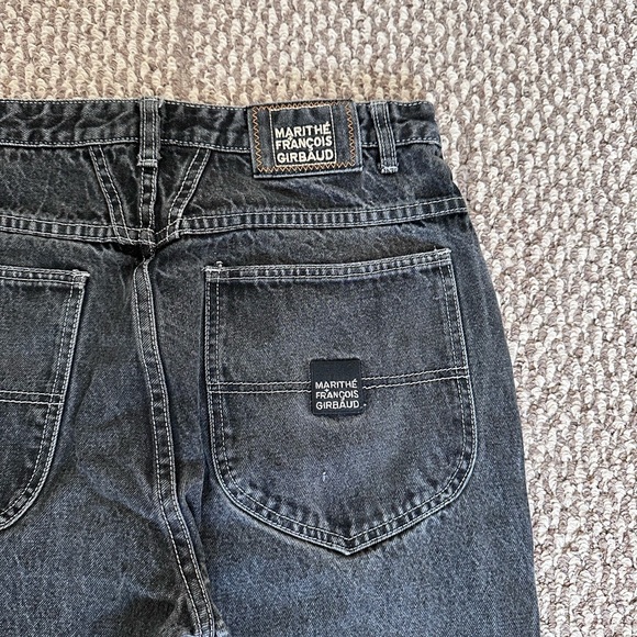 Vintage Marithé François Girbaud Baggy Jeans Men’s 32 Y2K Black Wash - Picture 4 of 10